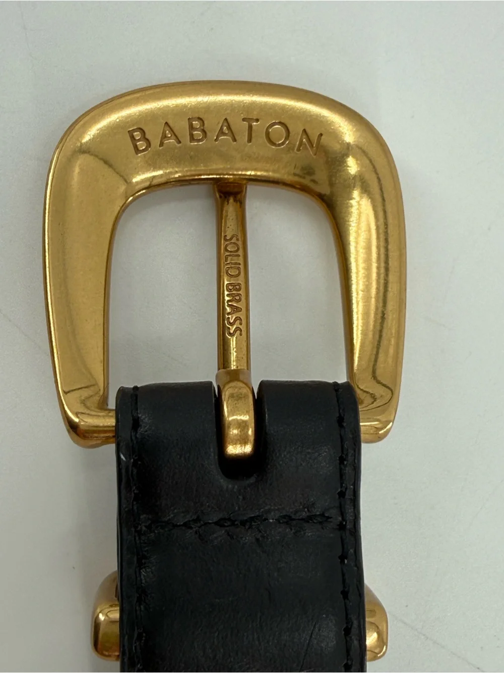 Babaton Ladies Black Leather Belt S